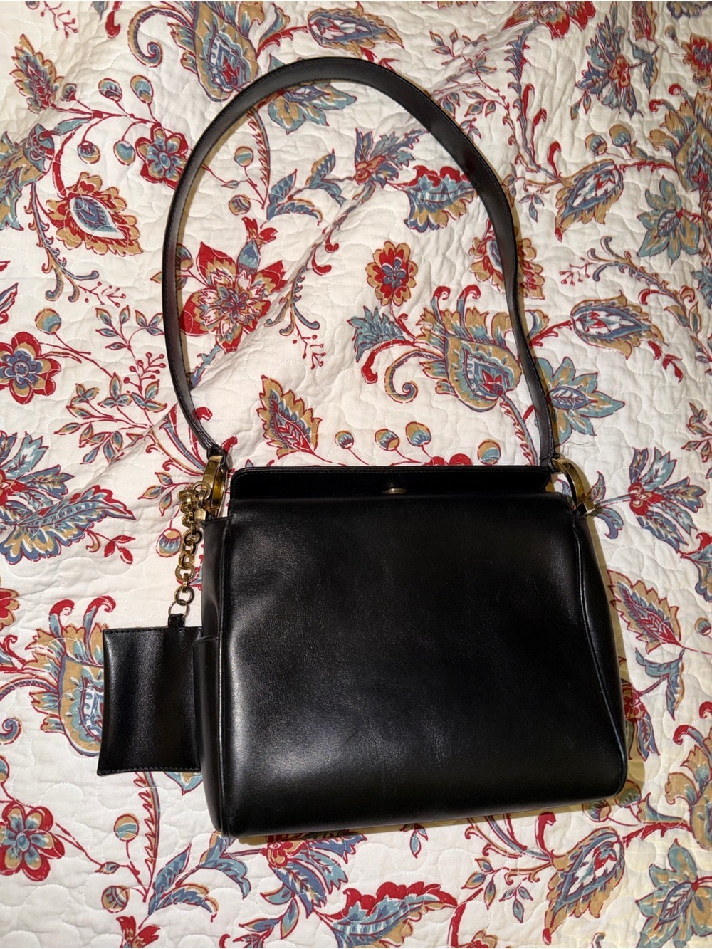 Vintage Salvatore Ferragamo Black Shoulder Bag